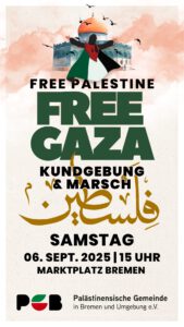 Free-Gaza-Demo um 15 Uhr ab Marktplatz @ Marktplatz