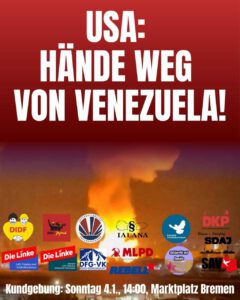 USA: Hände weg von Venezuela! @ Marktplatz