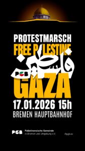 Protestmarsch Free Palestine! Free Gaza! @ Hauptbahnhof