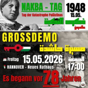 Nakba-Tag - Großdemo in Hannover @ Hannover