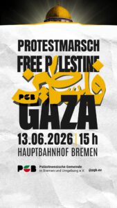 Protestmarsch Free Gaza! Free Palestine! @ Hauptbahnhof