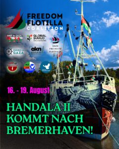 Handala II in Bremerhaven @ Hafen